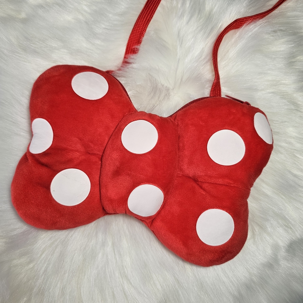 Red Polka Dot Bow-Shaped Minnie Mouse Bag